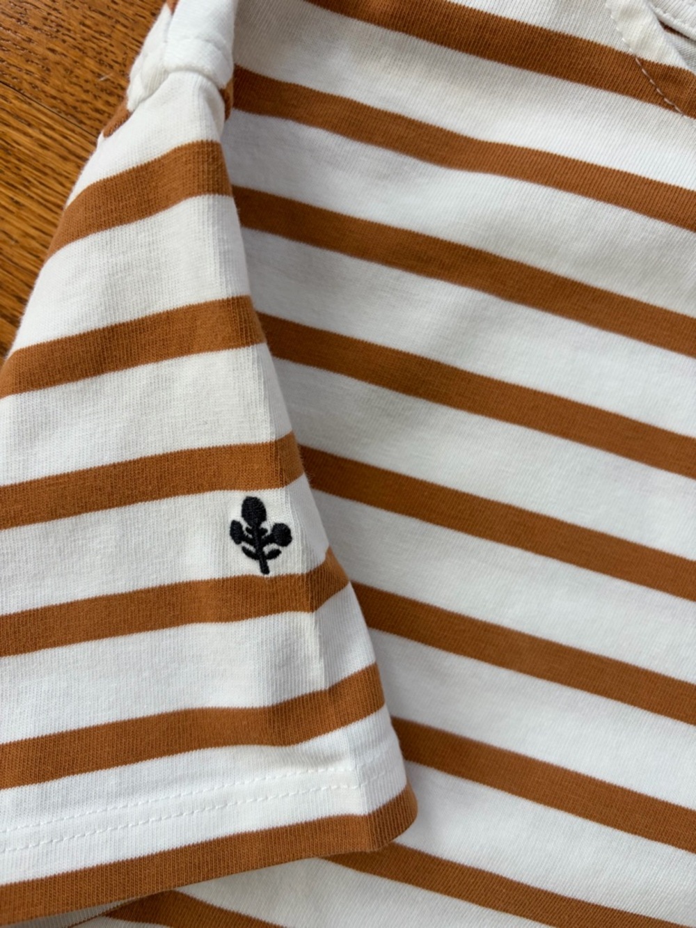 MAREA by Liz Joy Short Sleeve Mariner - White/Cashew - Picture 4 of 4